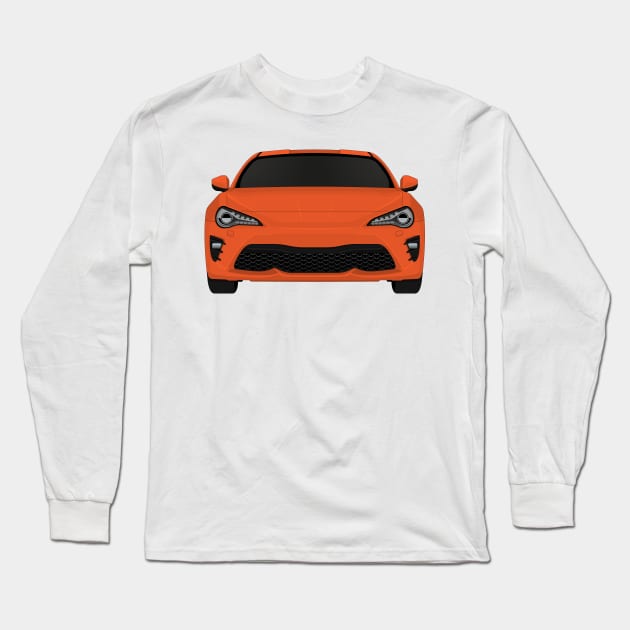 GT86 Orange Long Sleeve T-Shirt by VENZ0LIC